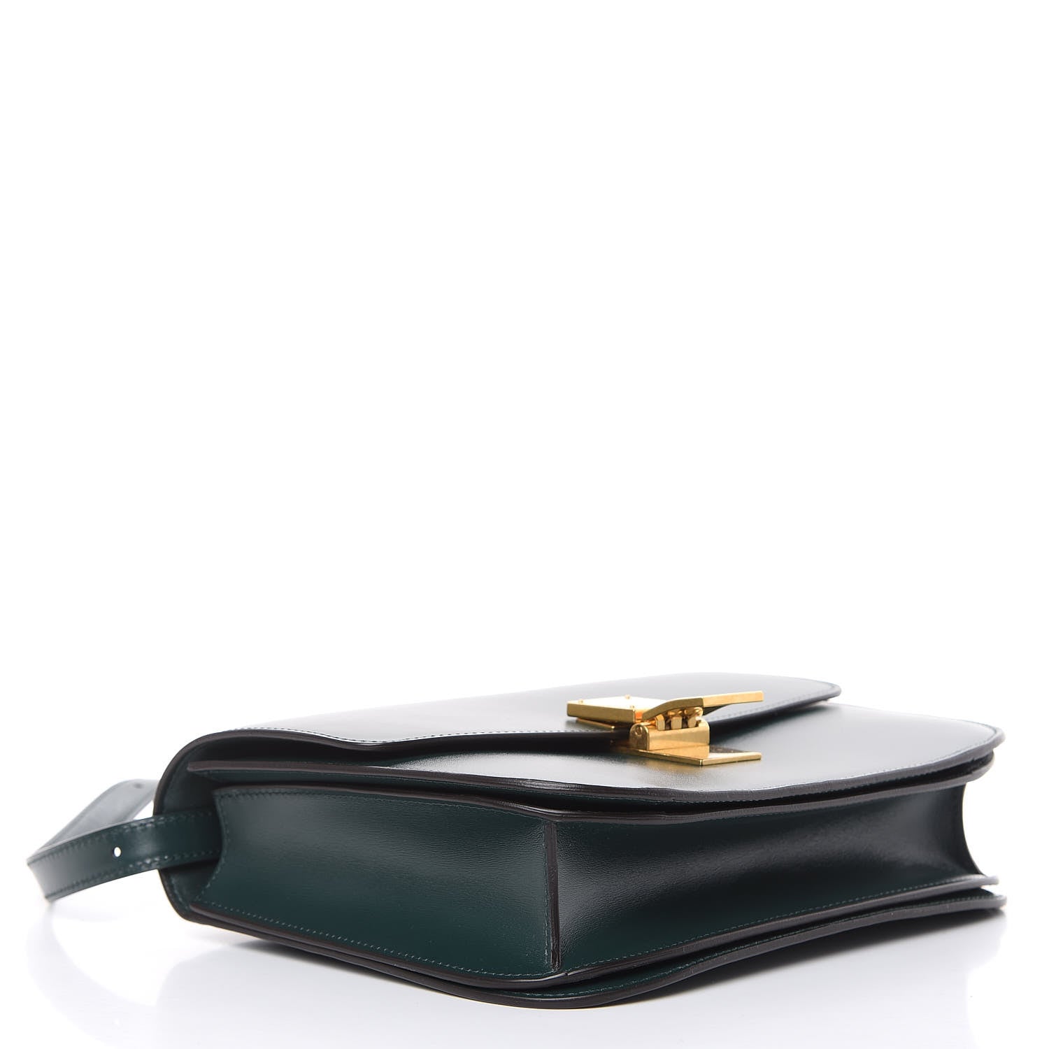 Celine Box Calfskin Medium Classic Box Flap Bag Dark Green 4 of 10