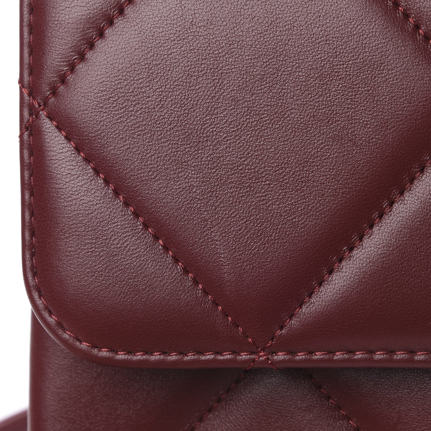 Lambskin Quilted Medium Trendy CC Flap Dual Handle Bag Burgundy