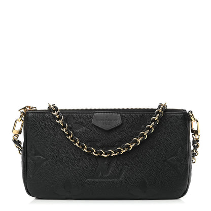 Louis Vuitton Empreinte Monogram Giant Multi Pochette Accessories Large Pochette Black 1 of 9