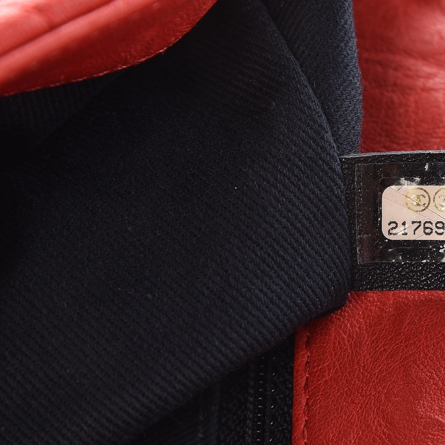 Chanel Calfskin Surpique Chevron Medium Flap Red 10 of 19