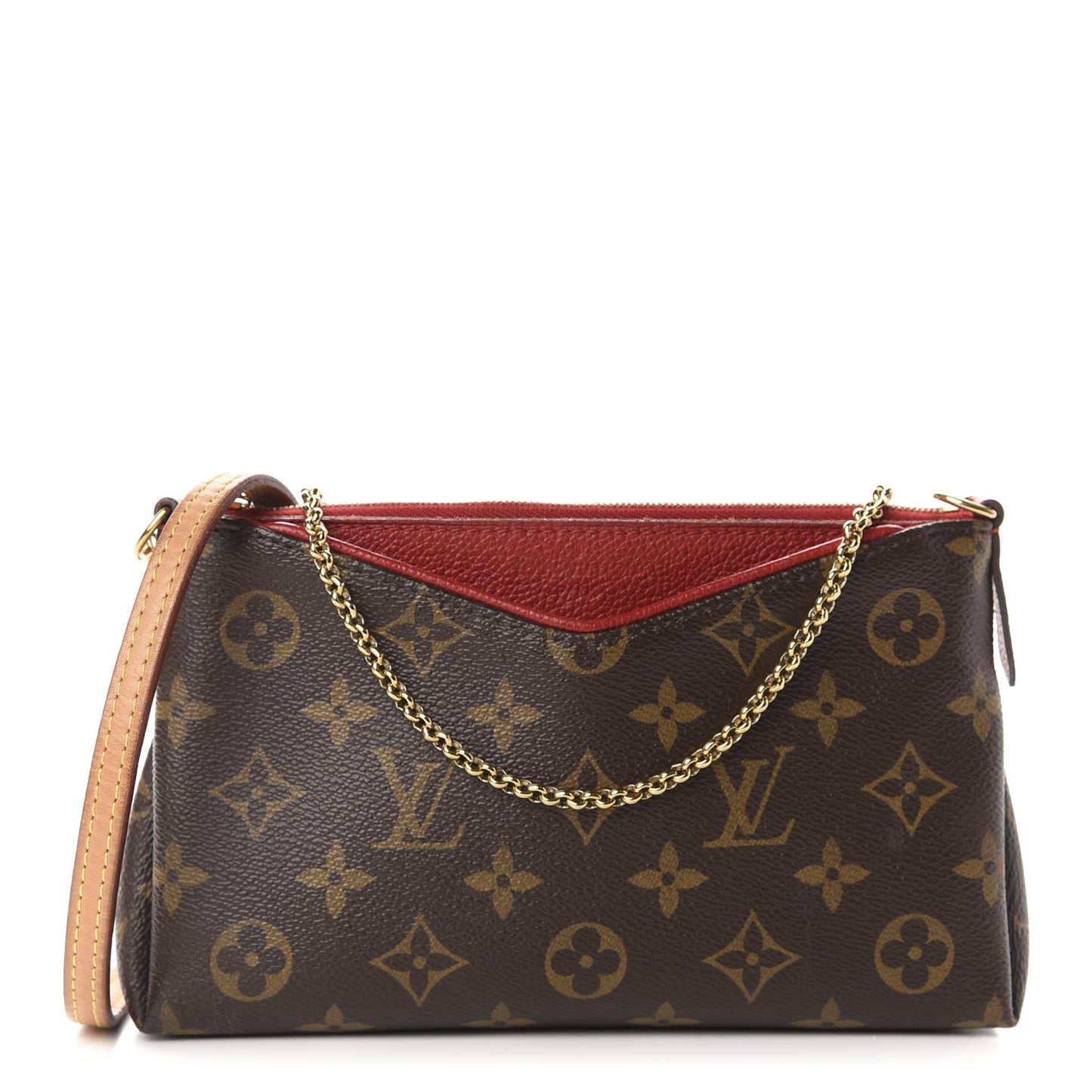 Monogram Pallas Clutch Cherry