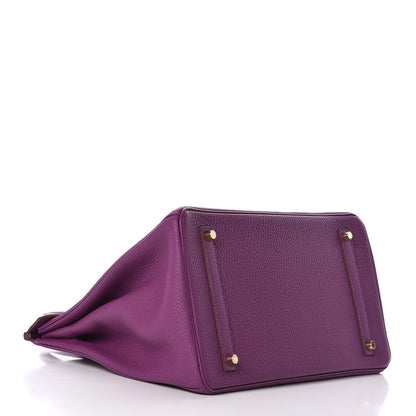 Hermes Togo Birkin 35 Anemone 5 of 38