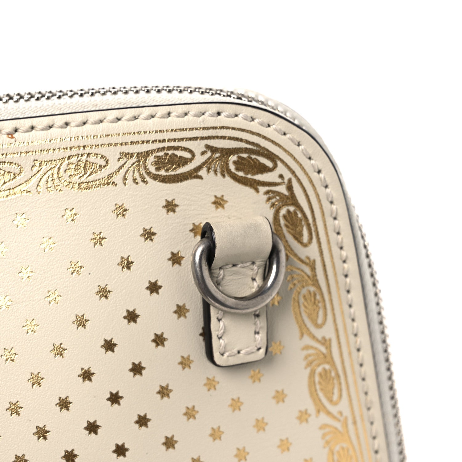 Gucci X SEGA Calfskin GUCCY Stars Mini Dome Shoulder Bag Mystic