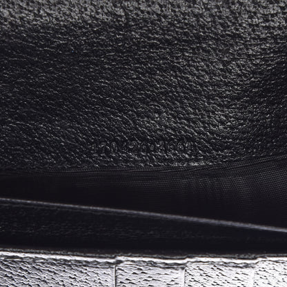 Gucci Monogram Metal Bar Chain Wallet Black 7 of 19