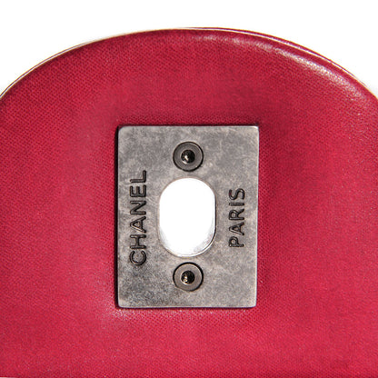 Chanel Iridescent Calfskin Shiva Flap Dark Pink 8 of 8