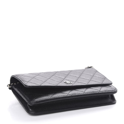 Chanel Caviar Quilted Wallet On Chain WOC Black 4 of 12