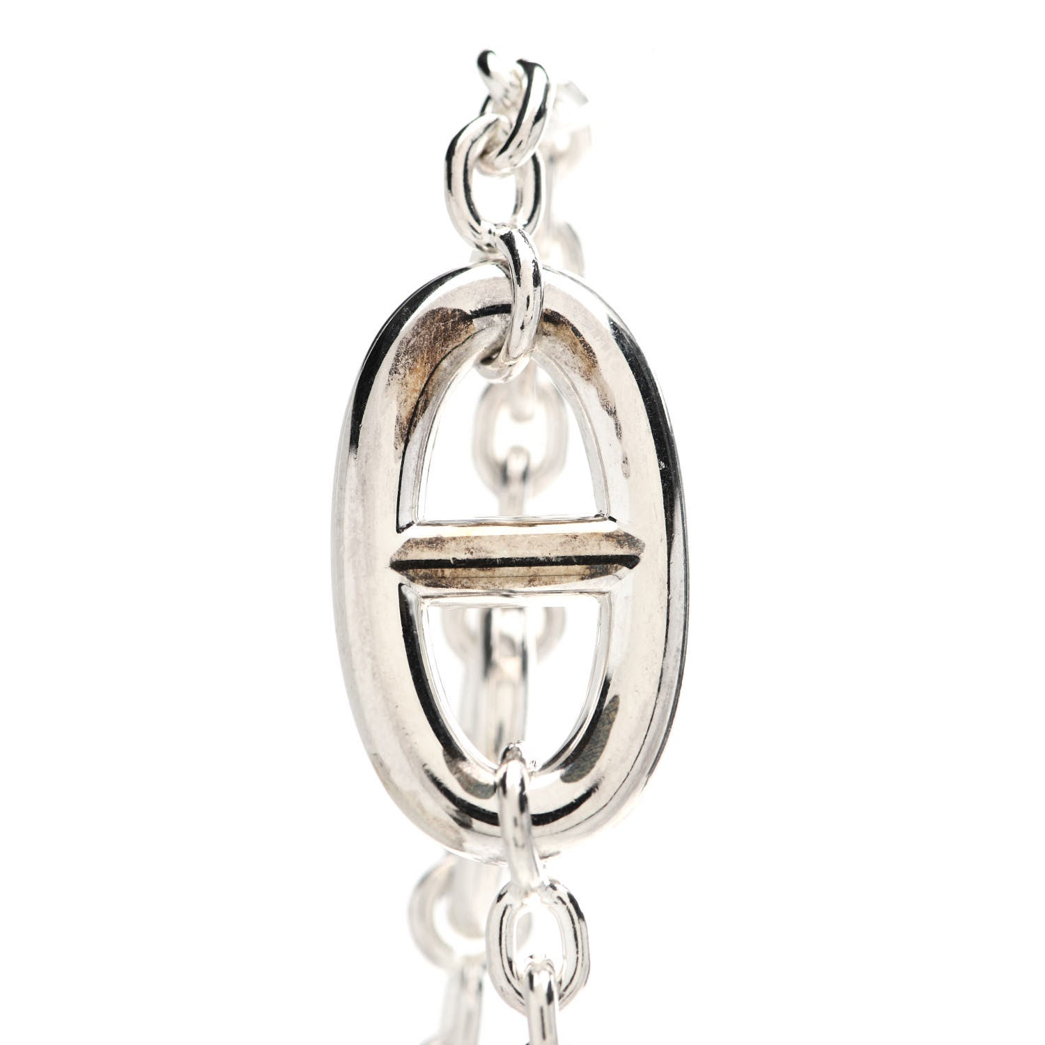 Hermes Sterling Silver Farandole Necklace 160 6 of 7