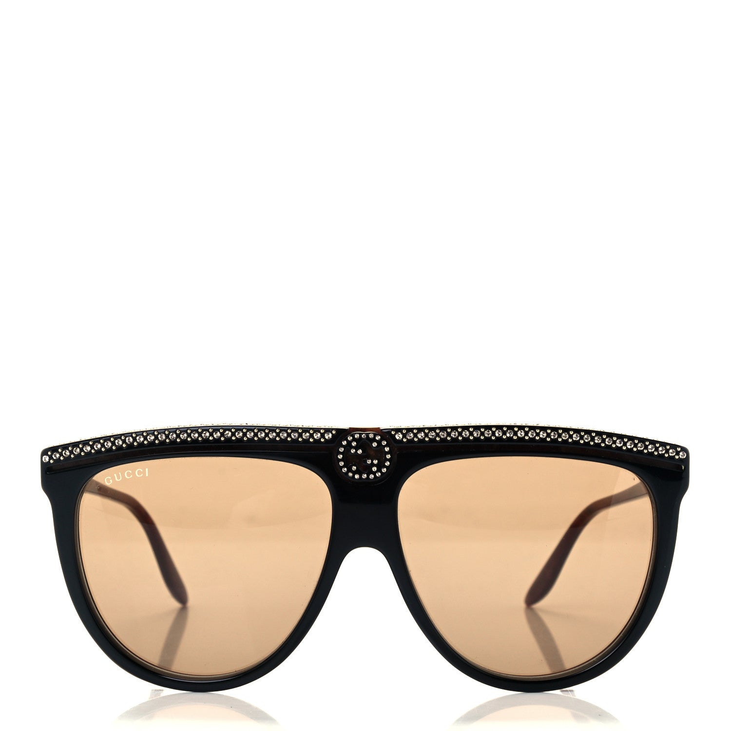 Gucci Acetate GG Crystal GG0732S Sunglasses Brown 2 of 8