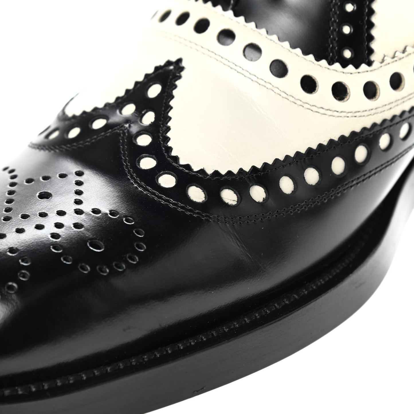 Calfskin Diorunit Oxford Flats 39 Black White