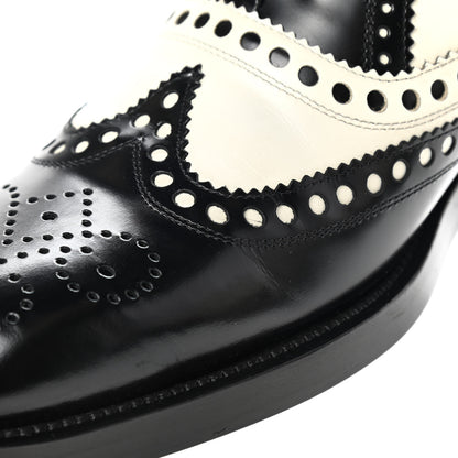 Christian Dior Calfskin Diorunit Oxford Flats 39 Black White 10 of 12