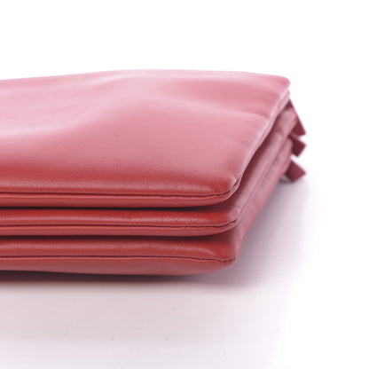 Celine Lambskin Small Trio Crossbody Bag Red 11 of 13
