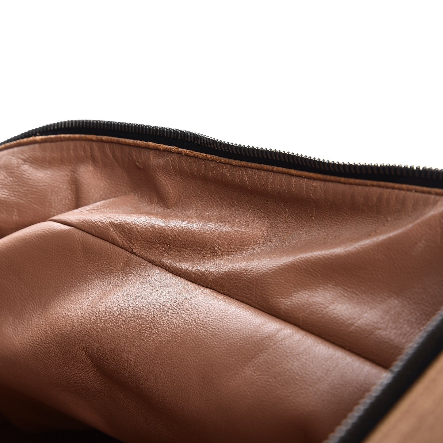 Caviar Patent Quilted Large Bowler Bag Beige Black