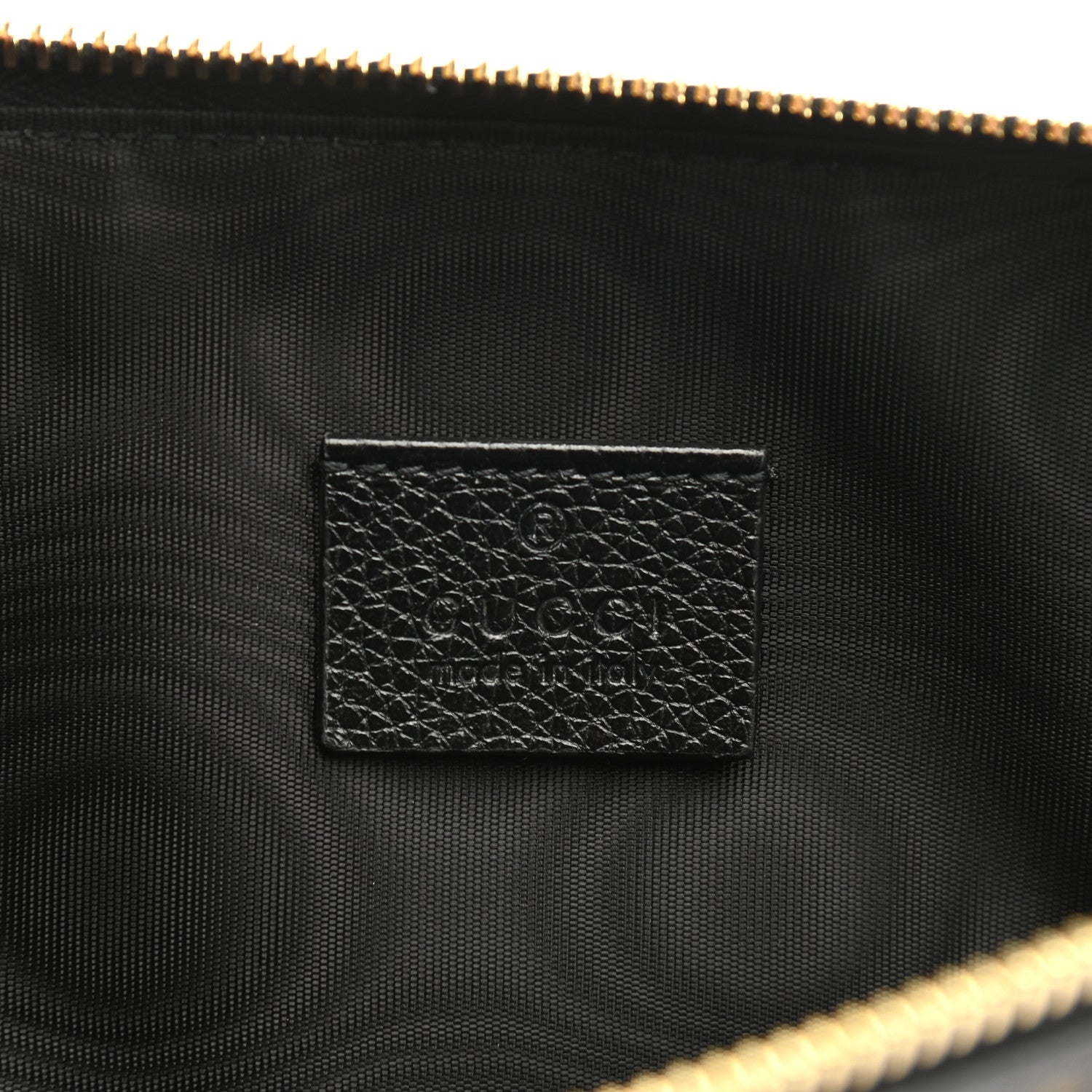 Gucci Grainy Calfskin Zumi Pouch Black 6 of 7