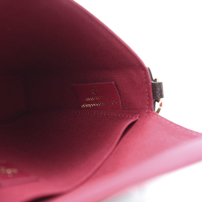 Louis Vuitton Monogram Pochette Felicie Chain Wallet Fuchsia 9 of 13