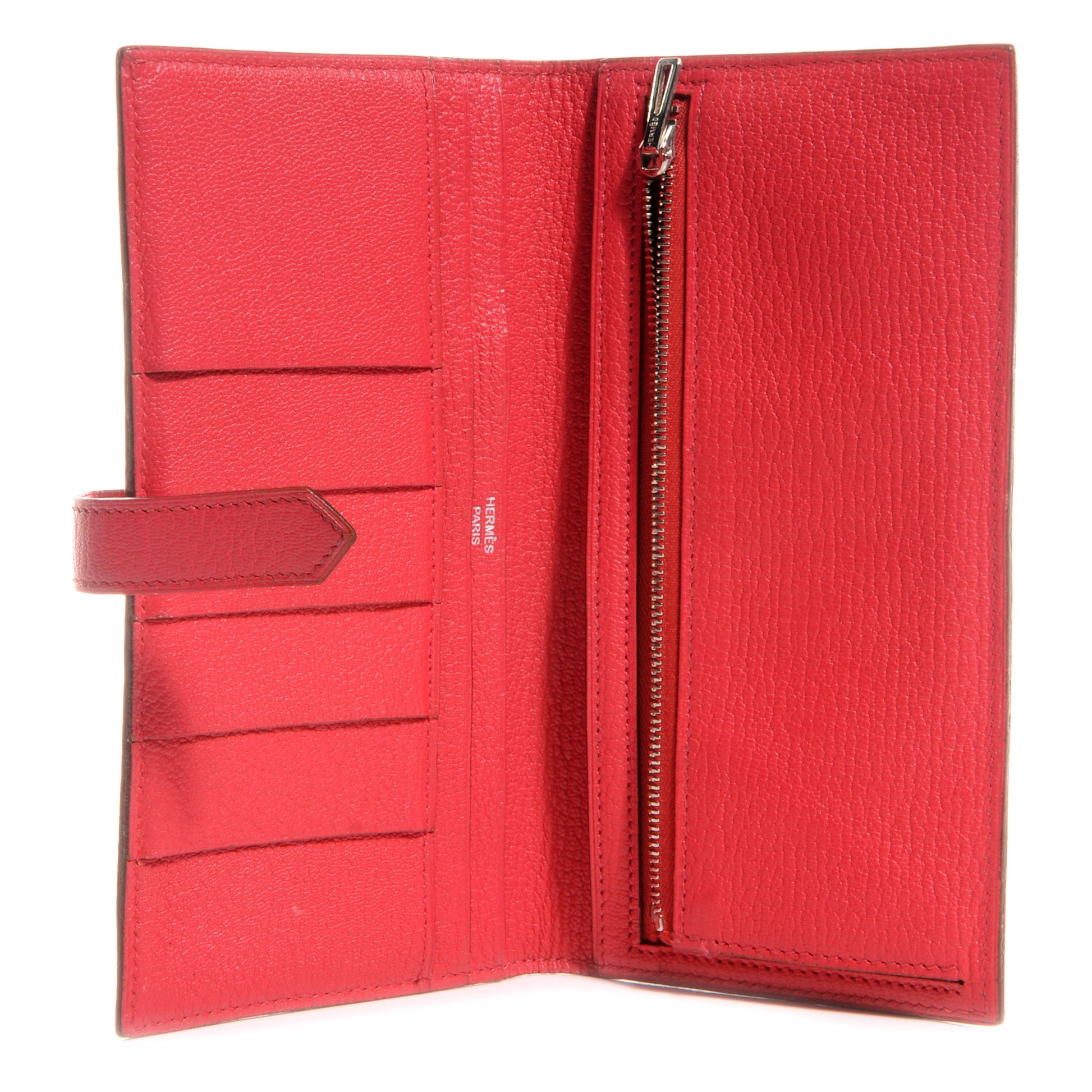Hermes Chevre Mysore Bearn Wallet Bougainvillea 6 of 8