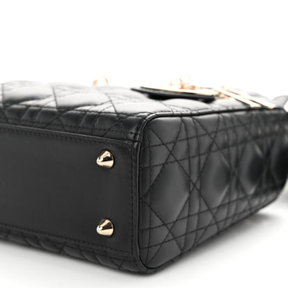 Christian Dior CHRISTIAN DIOR Lambskin Cannage Small My ABCDior Lady Dior Black 8 of 8