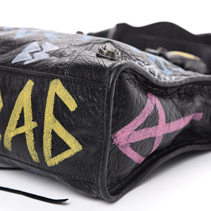 Balenciaga Agneau Graffiti All Over Classic Hardware S City Black Multicolor 8 of 8