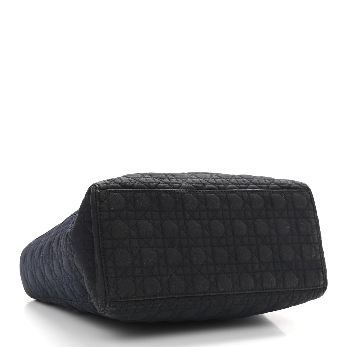 Nylon Cannage Medium Lady Dior Black