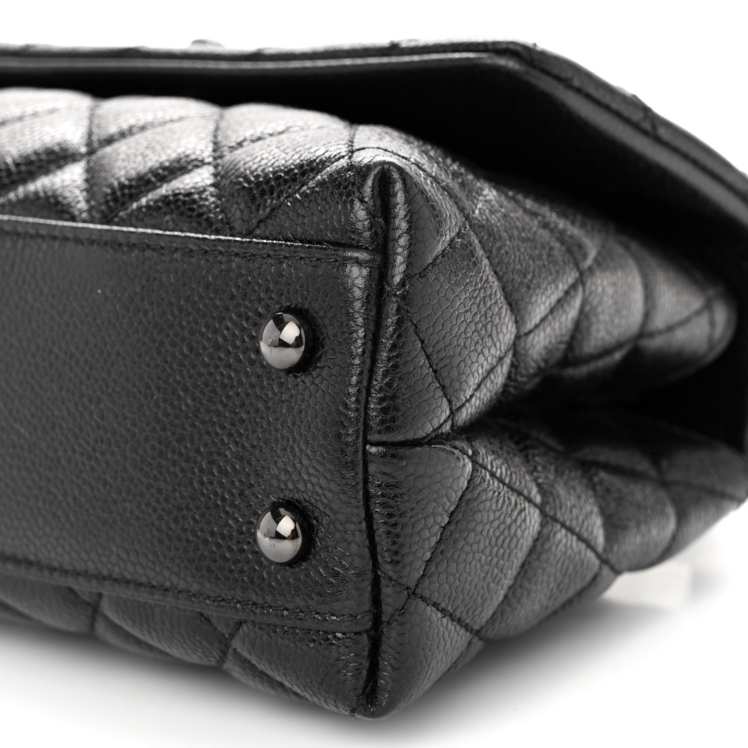 Chanel Caviar Quilted Mini Coco Handle Flap So Black 9 of 9