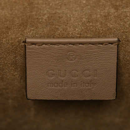 Gucci GG Supreme Monogram Suede Crystal Small Dionysus Shoulder Bag Beige Ebony Taupe 6 of 12
