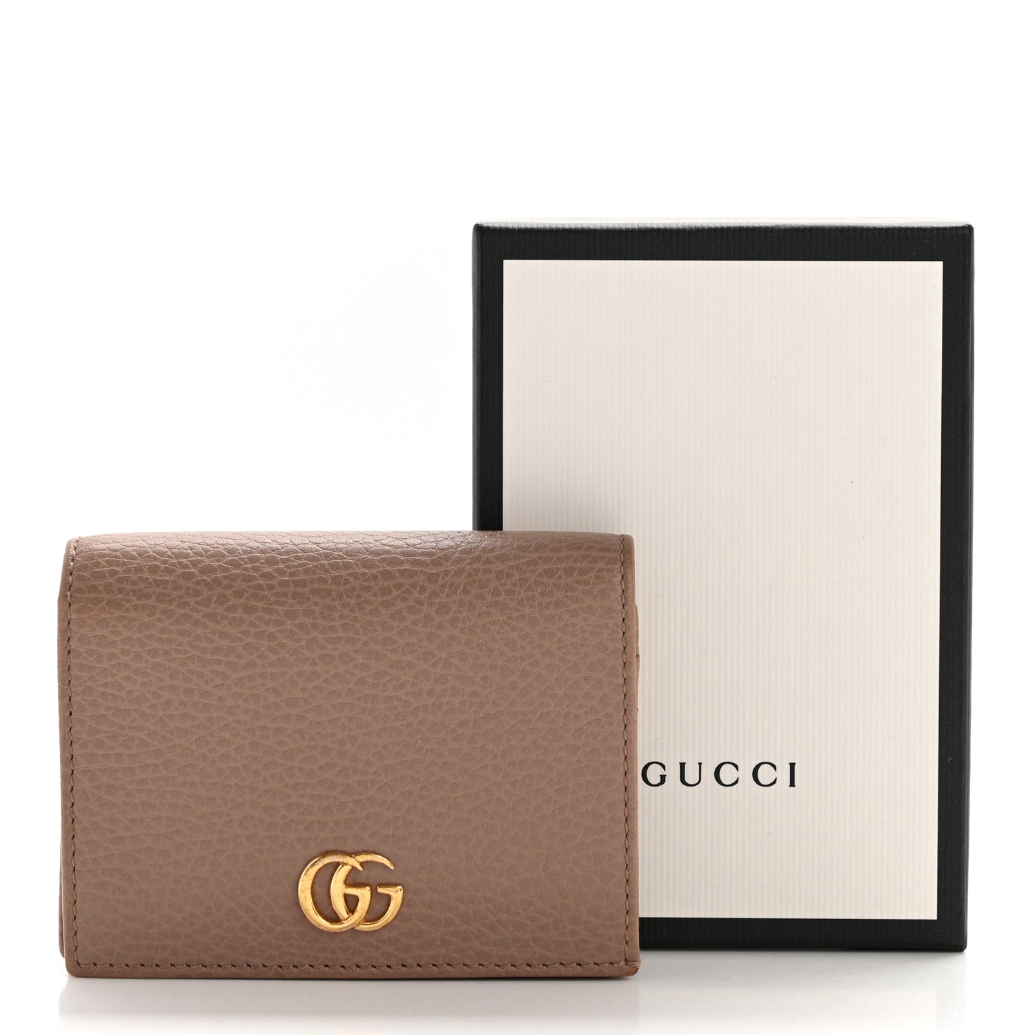 Gucci Dollar Calfskin GG Marmont Card Case Box Porcelain Rose 12 of 12