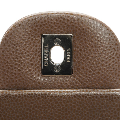 Chanel Caviar Quilted Jumbo Single Flap Brown 6 of 9