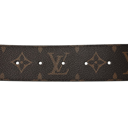 Louis Vuitton Calfskin Monogram 40mm LV Stitch Reversible Belt 90 36 Black 3 of 5