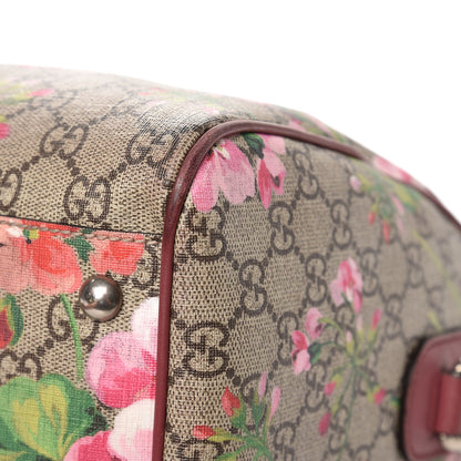 Gucci GG Supreme Monogram Blooms Medium Boston Beige Multicolor Dry Rose 16 of 17