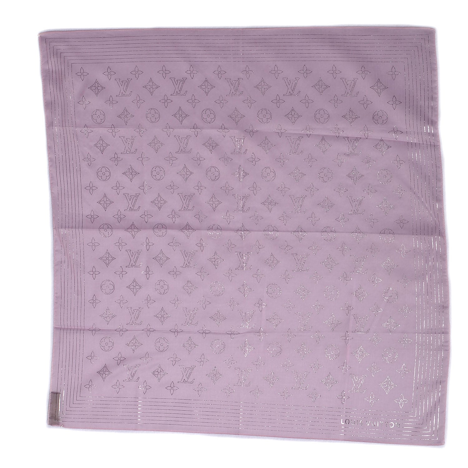Louis Vuitton Cotton Monogram Bandana Purple 2 of 4