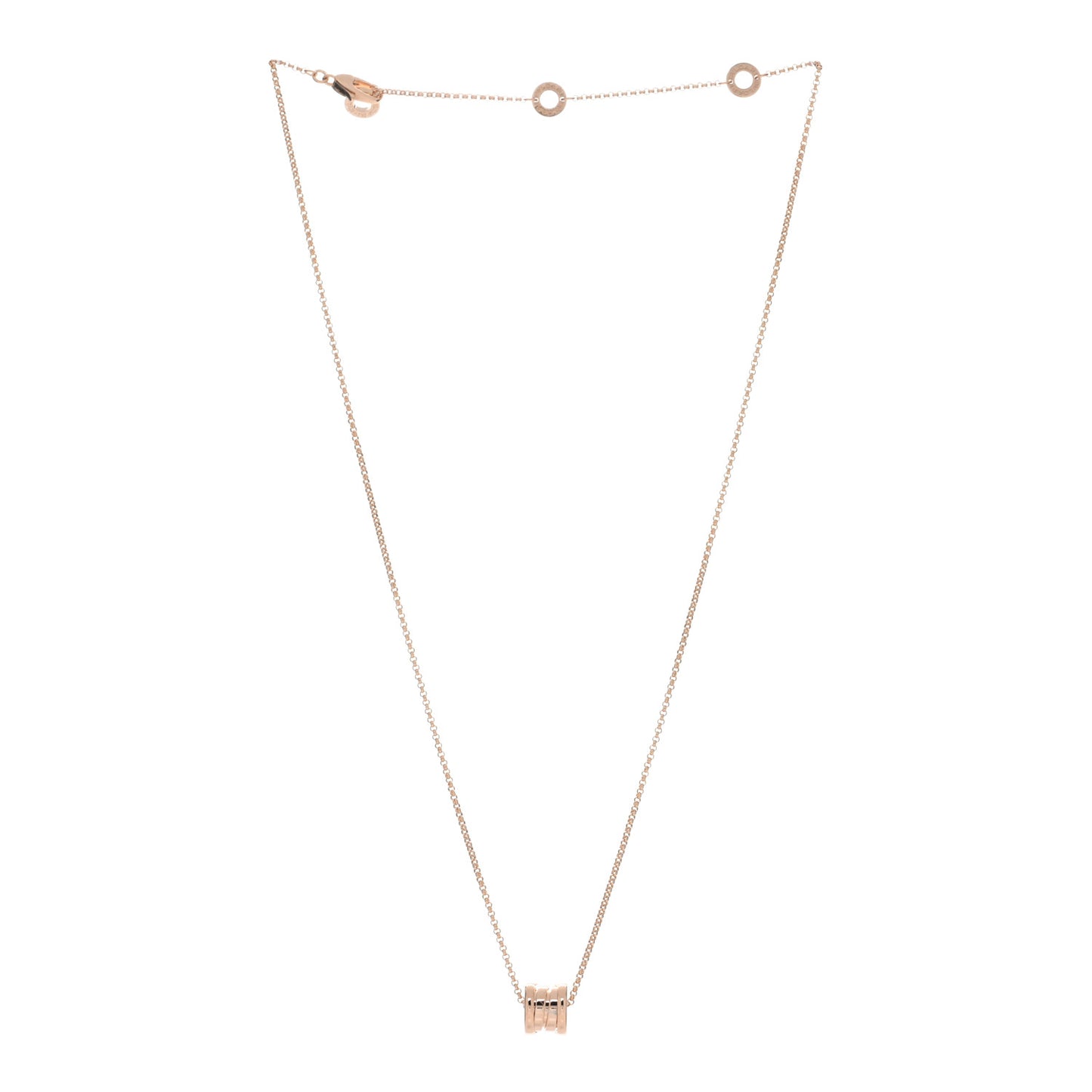 18K Rose Gold Mini B.Zero1 Pendant Necklace