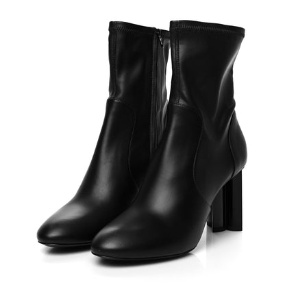 Louis Vuitton Calfskin Silhouette Ankle Boots 39 Black 3 of 7