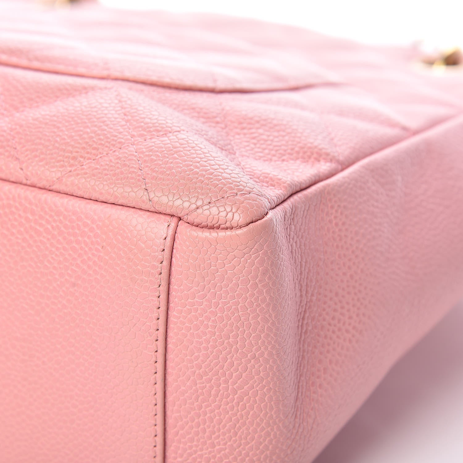 Chanel Caviar Quilted Petit Shopping Tote PST Pink 13 of 17