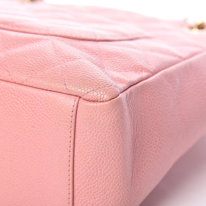 Chanel Caviar Quilted Petit Shopping Tote PST Pink 13 of 17