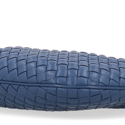 Bottega Veneta Supple Nappa Intrecciato Padded Small Veneta Hobo Blue Venezia 10 of 10