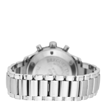 Breguet Stainless Steel Diamond Bezel Sapphire Blue Mother of Pearl 33mm Type XX Transatlantique Automatic Watch 4821ST/59/S76 3 of 5