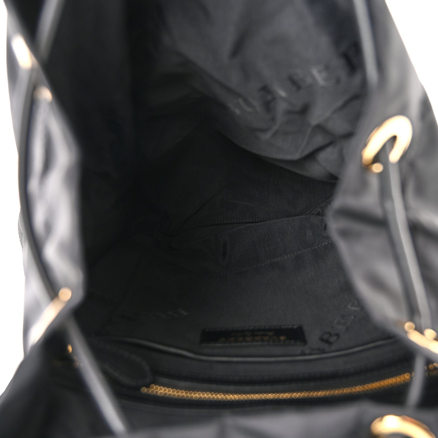 Nylon Medium Rucksack Backpack Black