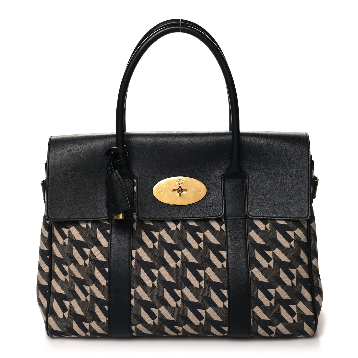 Monogram Smooth Calfskin Canvas Print Bayswater Black
