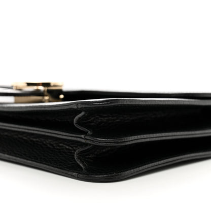 Gucci Dollar Calfskin Interlocking G Shoulder Bag Black 10 of 10
