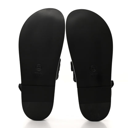 Chanel Denim Printed Dad Sandals 38.5 Black 5 of 15