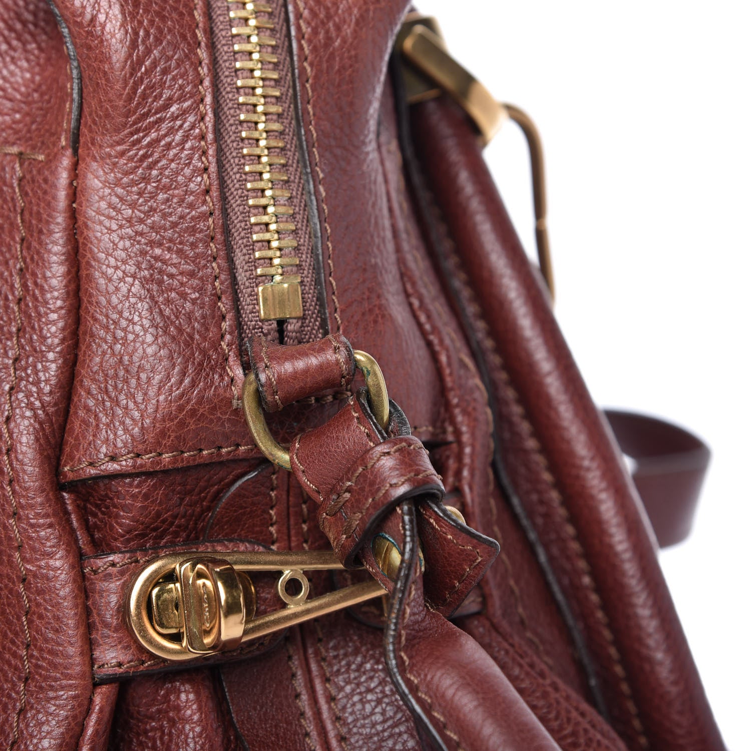 Chloe Calfskin Medium Paraty Burgundy 11 of 12