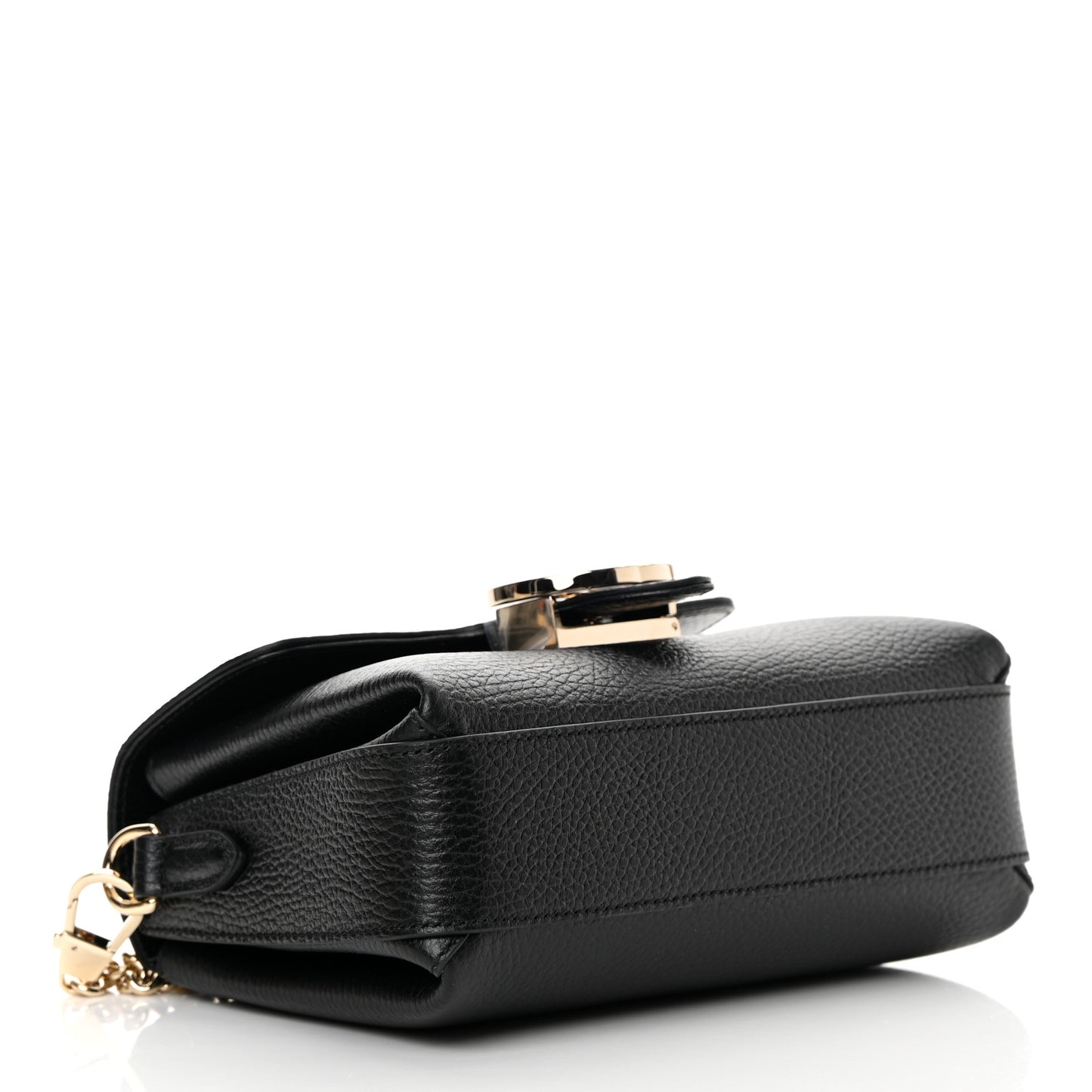 Dollar Calfskin Interlocking G Crossbody Bag Black