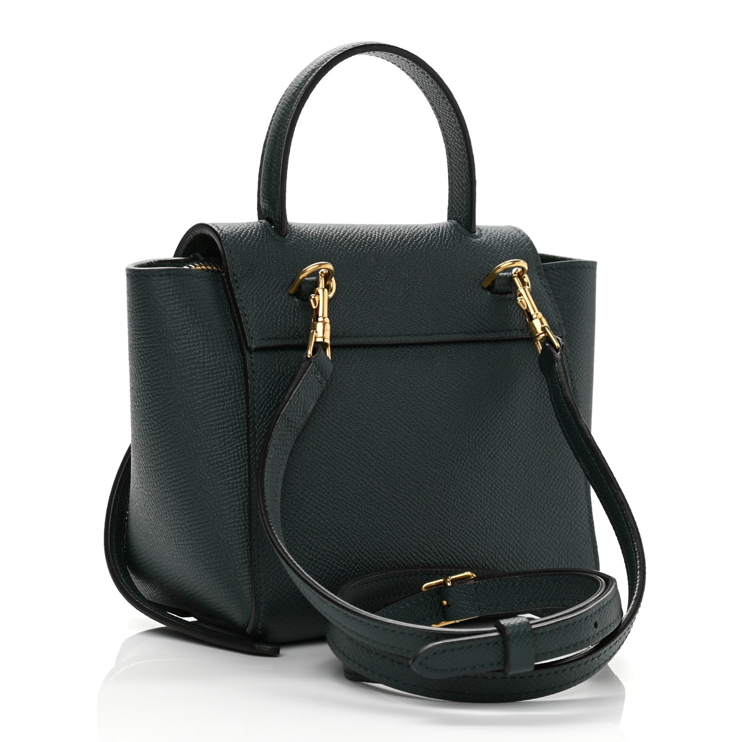 Grained Calfskin Pico Belt Bag Amazone