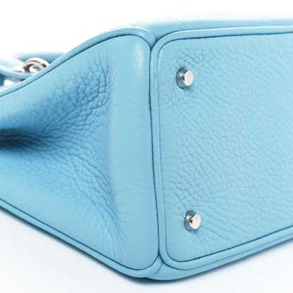 Christian Dior Bullcalf Small Diorissimo Tote Light Blue 8 of 9