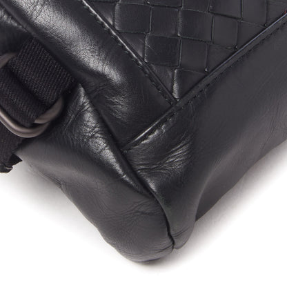 Bottega Veneta Calfskin Intrecciato Belt Bag Black 6 of 8