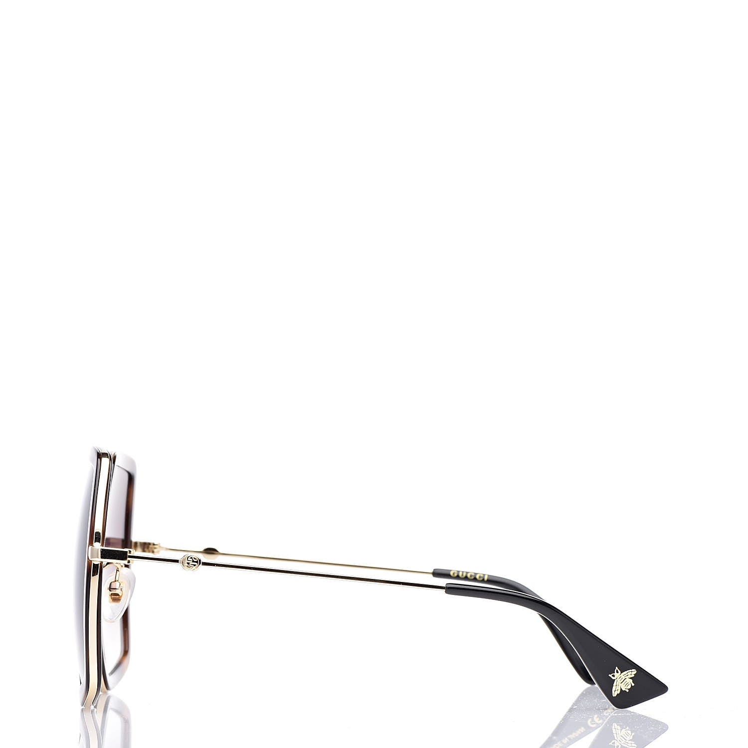 Gucci Square Frame GG0106S Sunglasses Tortoise 3 of 7