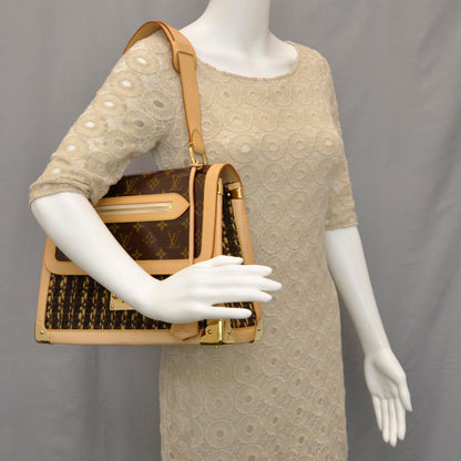 Louis Vuitton Monogram Ambre Tweedy Zip GM 2 of 9