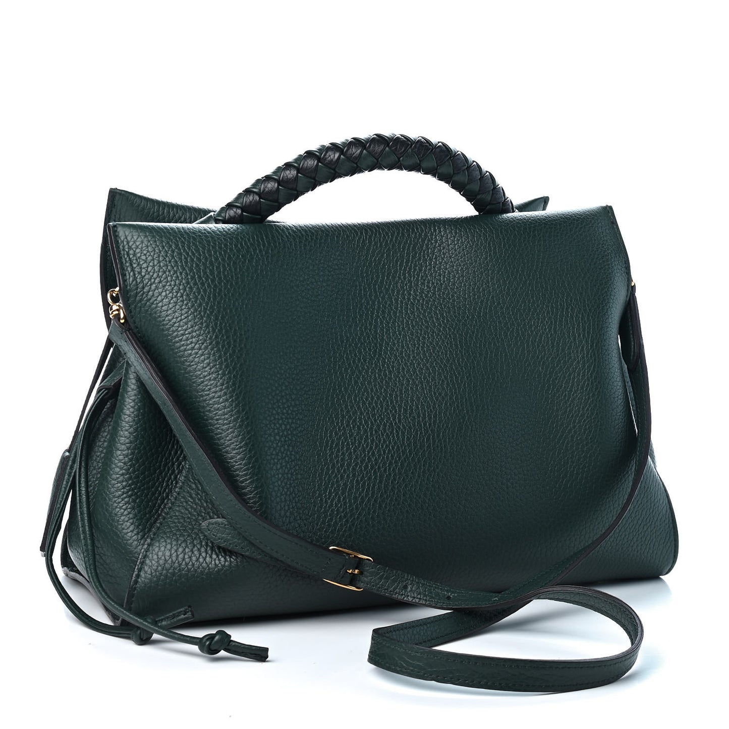 Heavy Grain Iris Tote Mulberry Green