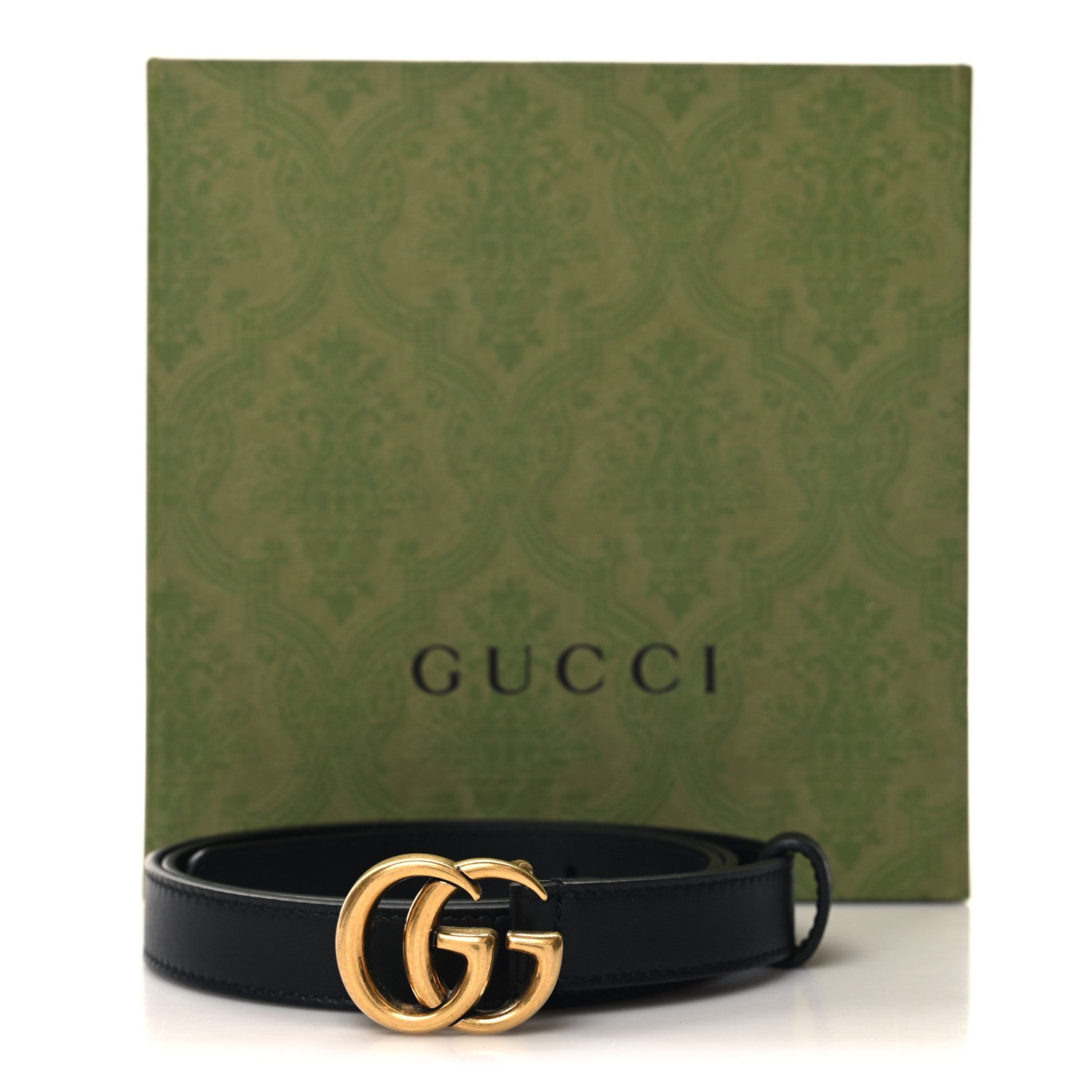 Gucci Calfskin Double G 20mm Belt 85 34 Black 6 of 6