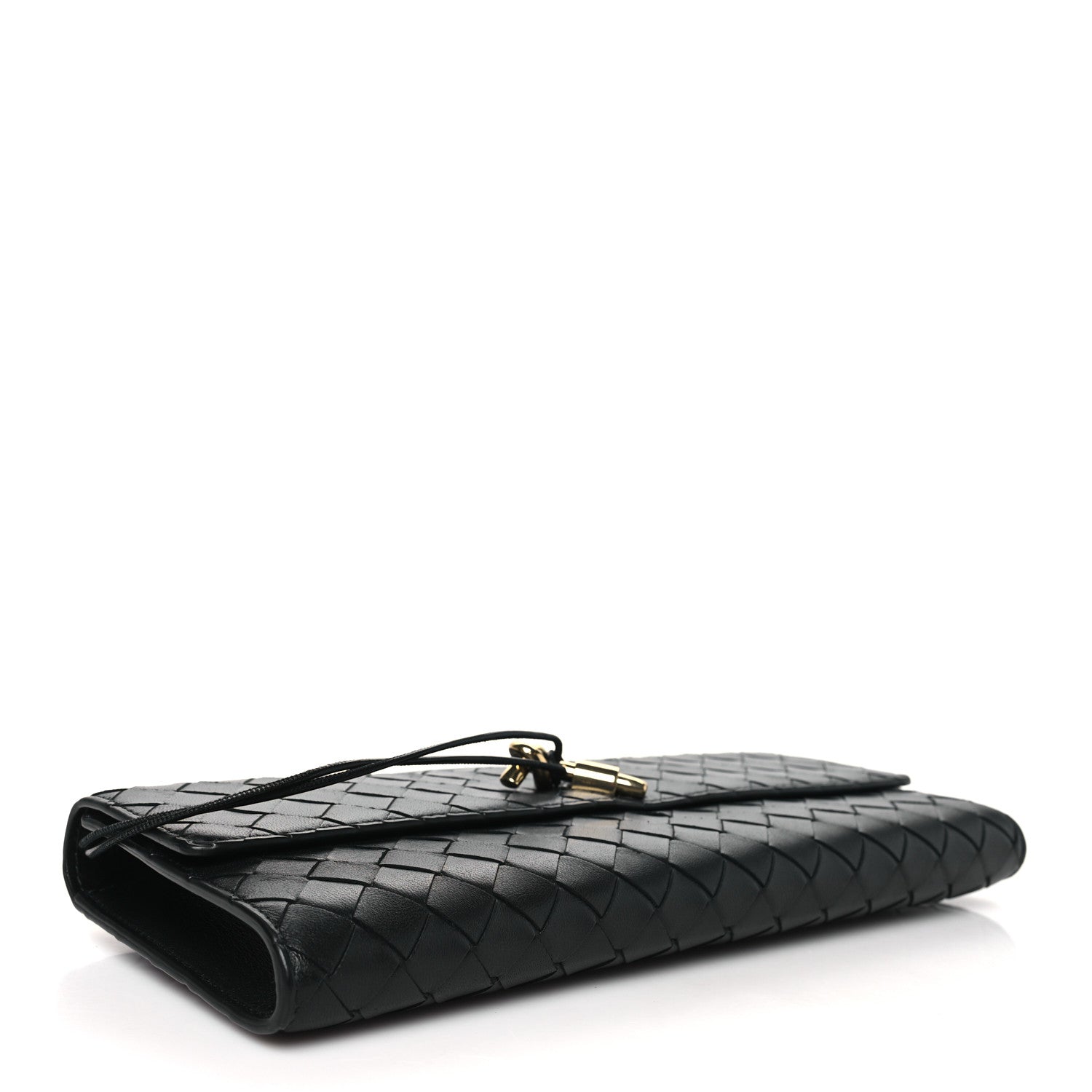 Bottega Veneta Nappa Intrecciato Long Andiamo Top Handle Clutch Black 4 of 7