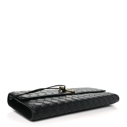 Bottega Veneta Nappa Intrecciato Long Andiamo Top Handle Clutch Black 4 of 7
